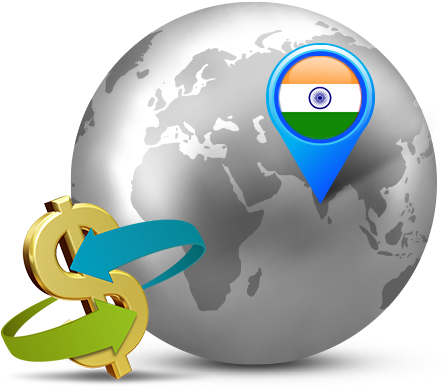 Transfer Money To India Easily Anytime, Anywhere - India Money Transfer Png (452x420), Png Download