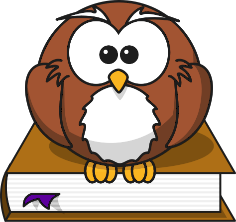 Books Free Open Book Clipart Public Domain Open Book - Cartoon Owl (474x447), Png Download