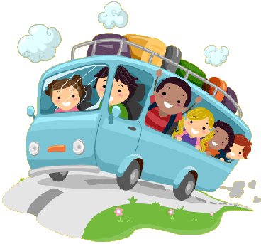 Fieldtrip-bus - Road Trip Travel Adventure Journal For Kids (368x343), Png Download