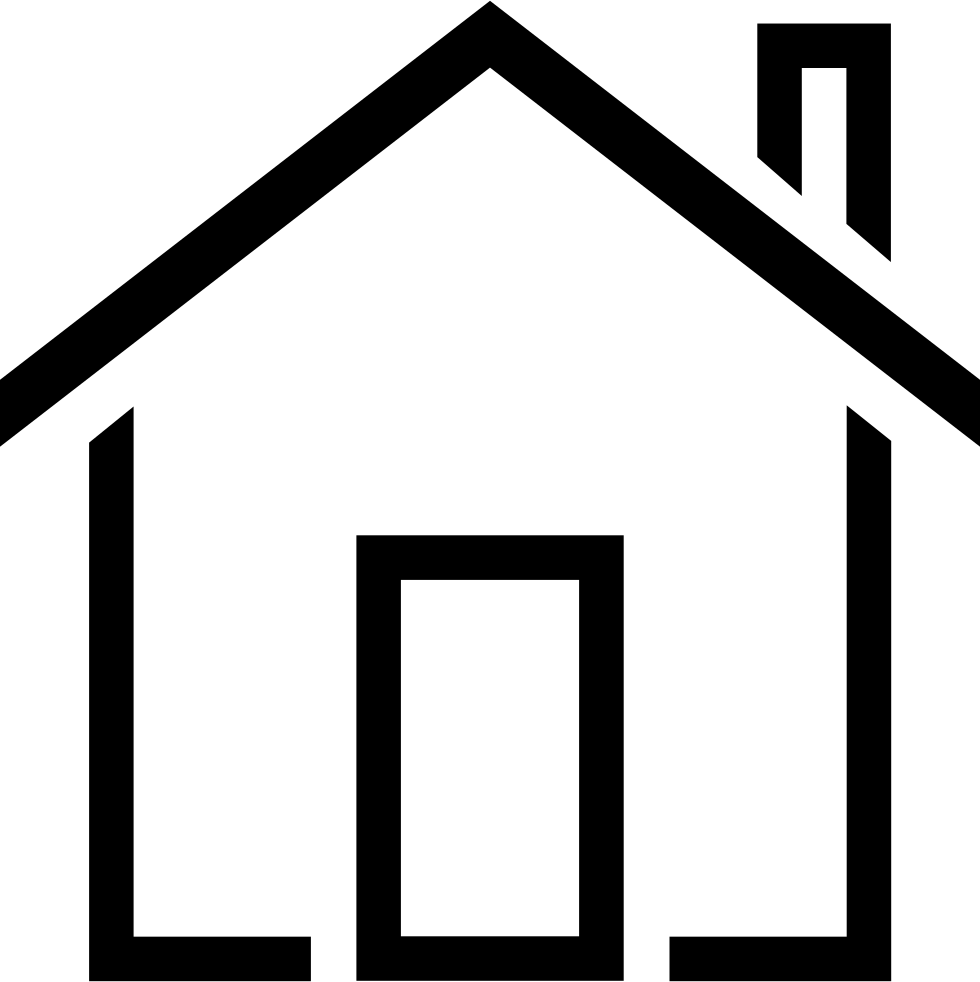 House Building Outline Comments - House Icon Outline Png (980x982), Png Download