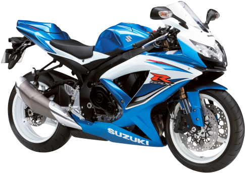 Blue Suzuki Gsx R - Gsx R 600 L4 (500x359), Png Download