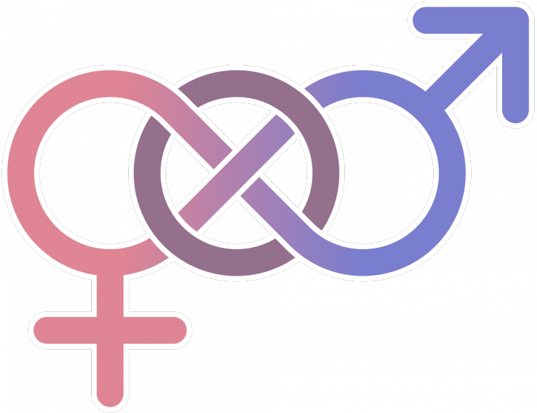 2000px Whitehead Link Alternative Sexuality Symbol - Gender Fluidity Symbol (755x580), Png Download