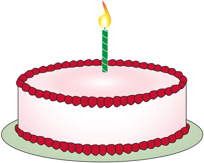 Boy Birthday Cake Clip Art Free Clipart Images Clipartandscrap - Tårta Med Ett Ljus (824x720), Png Download