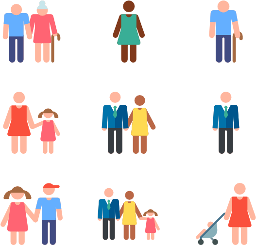 Types Of Families - Family (600x564), Png Download