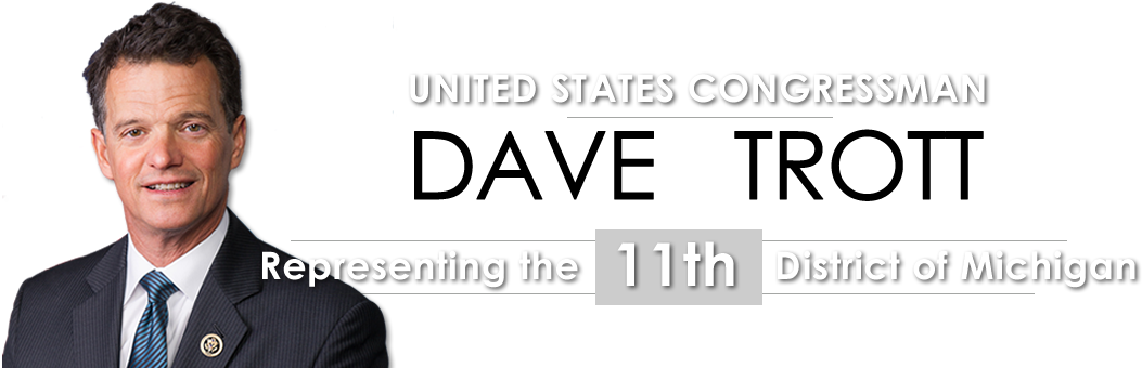 Congressman Dave Trott - Congressman Of Michigan (1064x341), Png Download