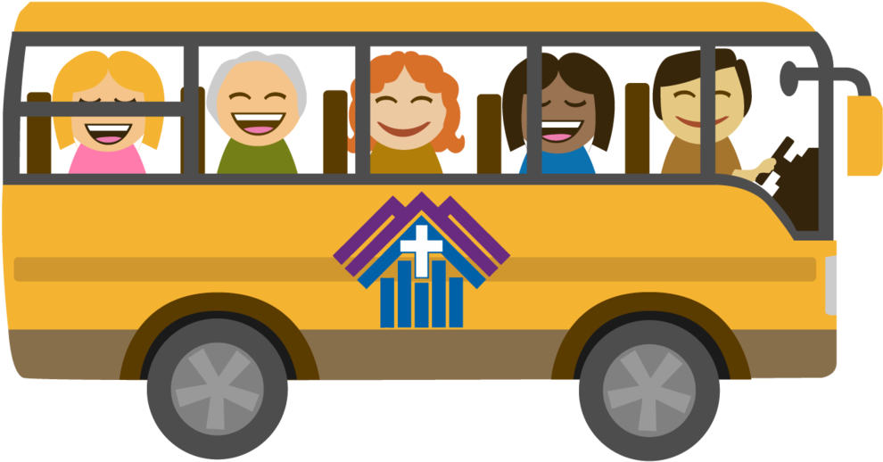 Traveling Together Bus - Bus (1000x547), Png Download