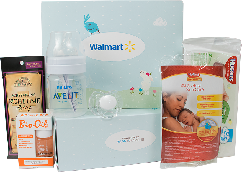 Baby Box Display 2 - Walmart (820x585), Png Download