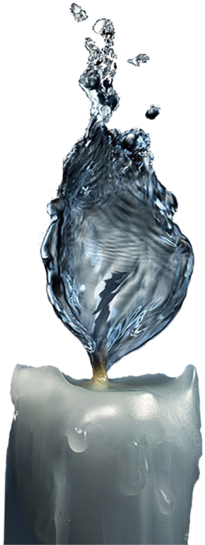 Water Candle Wallpapers Picture - Fire And Water (1024x768), Png Download