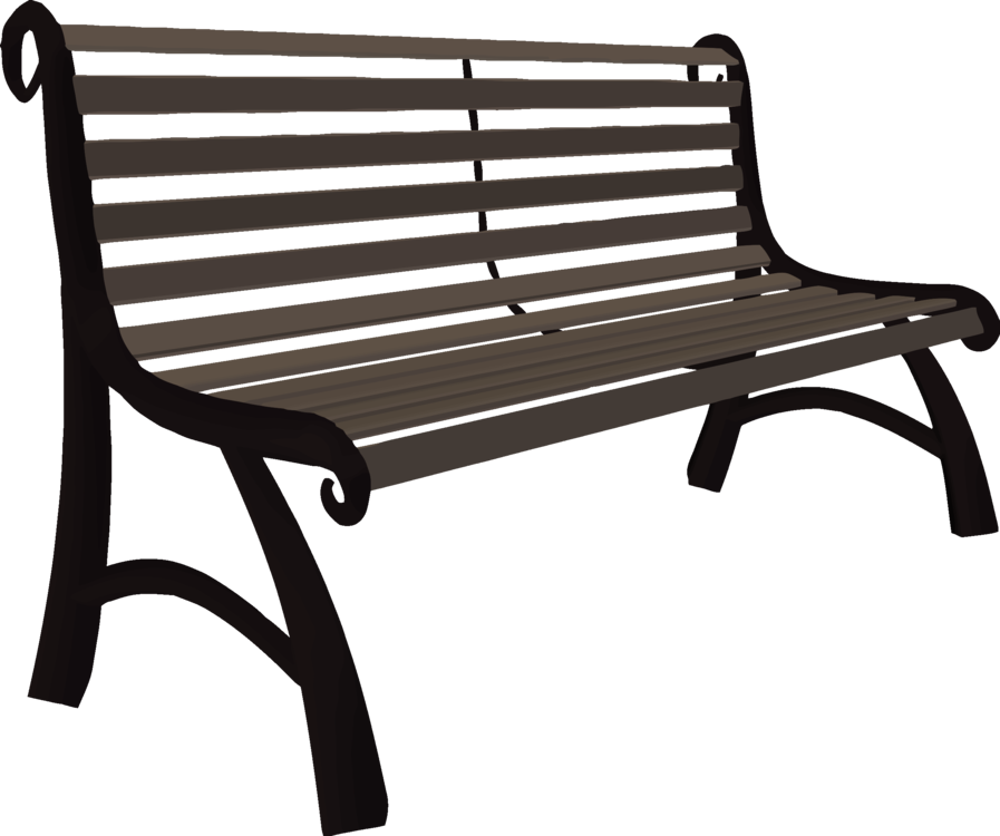 Bench Seat Park Chair - Park Bench Png (897x750), Png Download