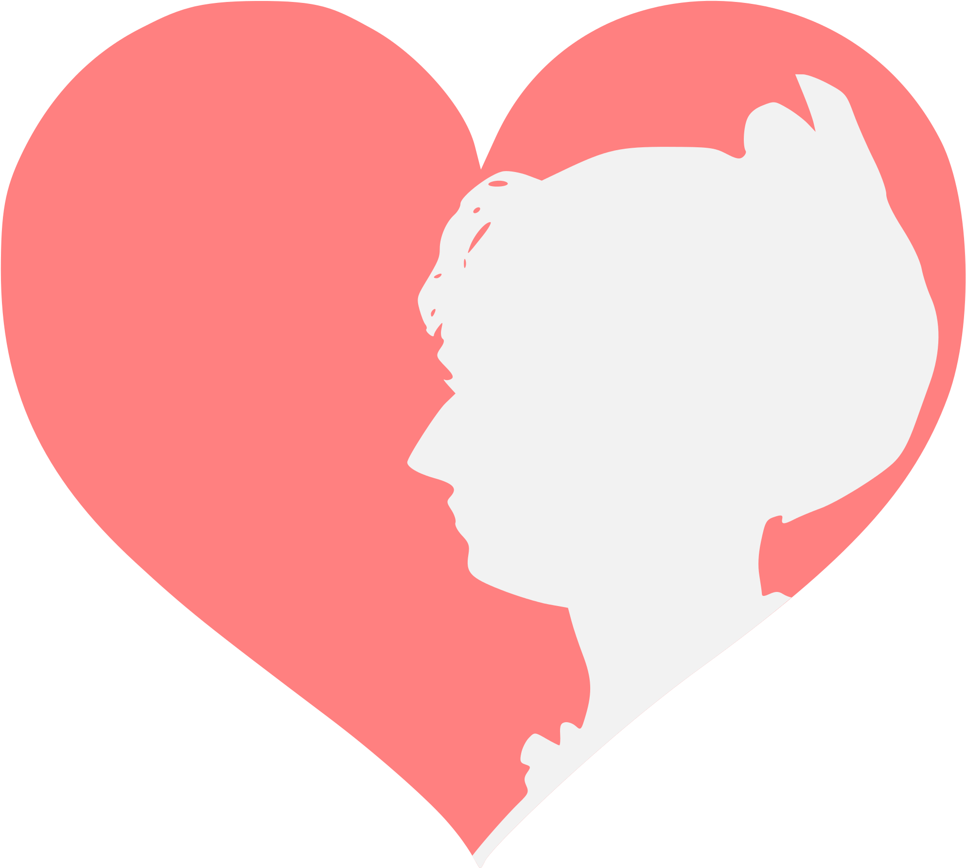 Open - Love Heart Logo Png (2000x1814), Png Download