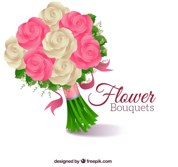 Bouquet Of Rose Flowers Transparent Background Png - Bridal Bouquet Vector (626x626), Png Download