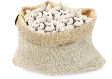 White - Cashew (451x351), Png Download