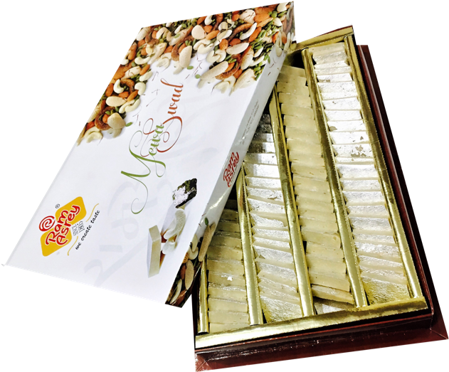 Kaju Katli 1 Kg - Kaju Barfi (640x551), Png Download