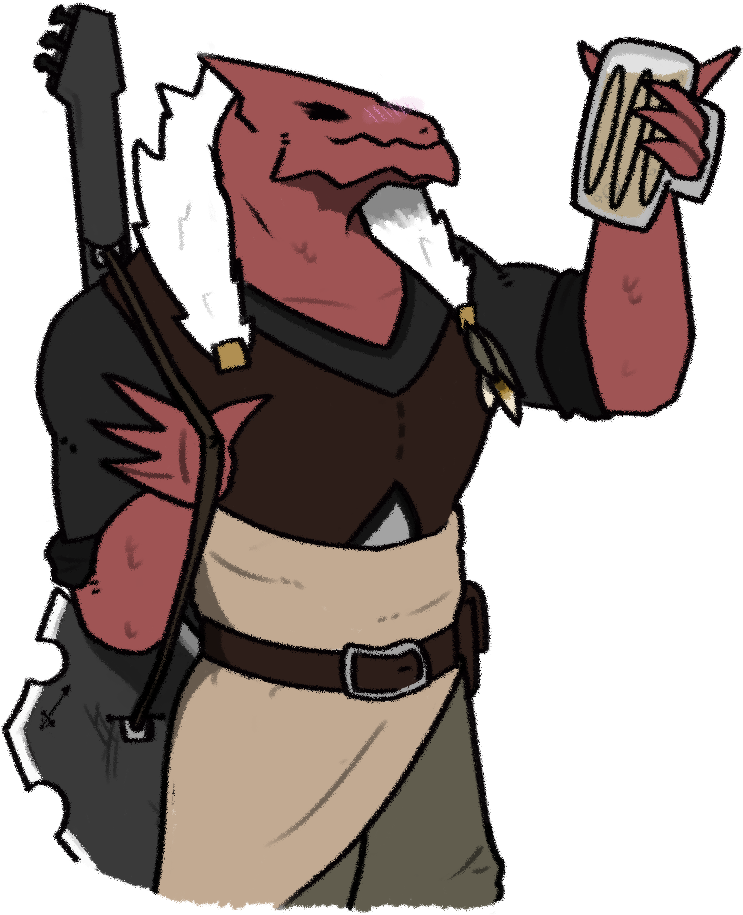 Seventh ᕙ ᕗ Ligerstorm S Super Beefy Dragonborn Bard - Dnd 5e Dragonborn Bard (754x914), Png Download