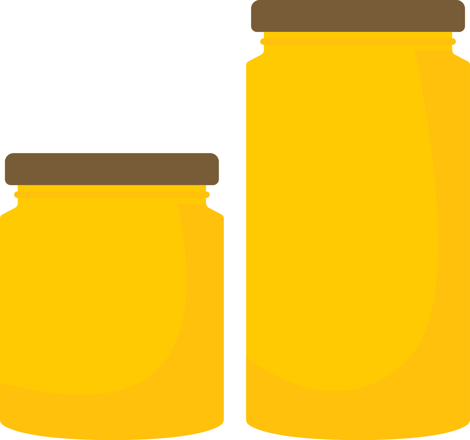 Banner Free Stock Honeypot Bee Flat Cartoon Transprent - Honey Bee (1790x1673), Png Download