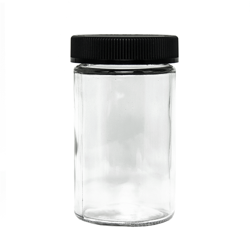 10oz Glass Jars, 10oz Glass Jar, 1oz Glass Jar, White - Jar (840x840), Png Download