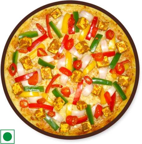Farm Villa Medium - Red And Yellow Capsicum Pizza (500x500), Png Download