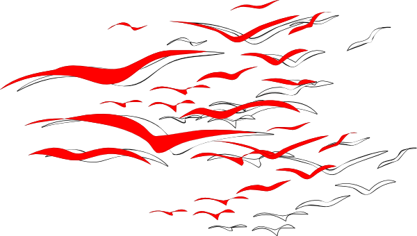 Indonesian Flying Birds Svg Clip Arts 600 X 340 Px (600x340), Png Download