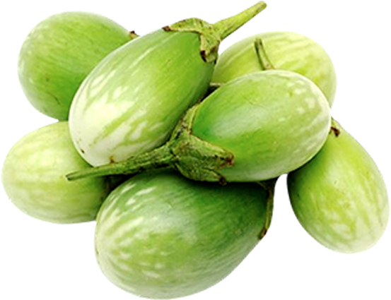 More Views - Round Brinjals Green Begun (600x600), Png Download