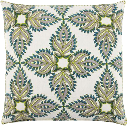 John Robshaw Textiles - John Robshaw Verdin Pillow (443x440), Png Download