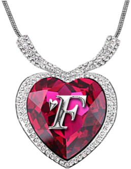 Png Alphabet, Heart Alphabet, Free Alphabet, Valentines - Necklace (540x380), Png Download