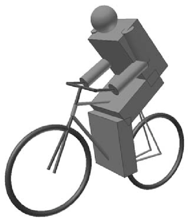 Representative Physical Model Of The Bicycle And Rider - Bicycle (850x448), Png Download