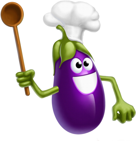 Jpg Freeuse Eggplant Clipart Printable - Веселые Овощи (600x596), Png Download