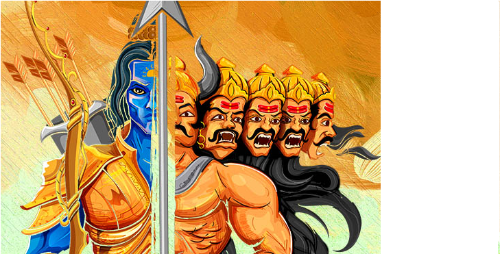 Happy Dussehra 2018 Png Photo Background - Dussehra (900x370), Png Download
