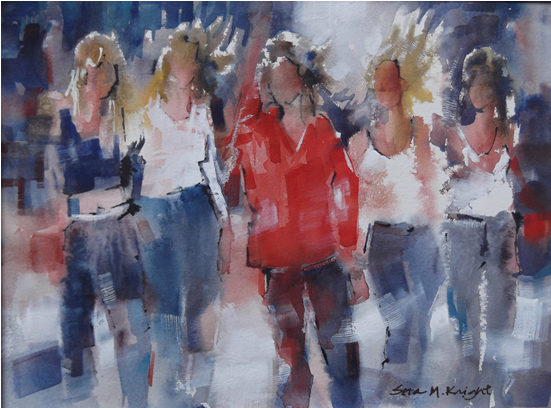 Girls Together Best Friends - Artist (550x550), Png Download