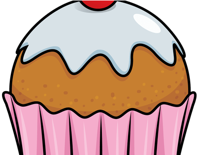 Drawing Cakes Mini Cake - Muffin Art Pngs (450x300), Png Download