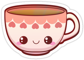 Teacup Drawing Kawaii - Kawaii Teacup (375x360), Png Download