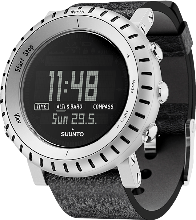 Suunto Core Alu Black - Suunto Core Watch, Ultimate Black (800x800), Png Download