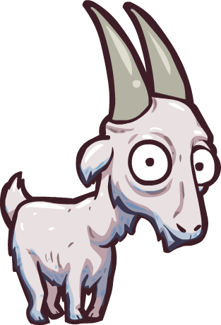 Goat - Toto Temple Art (313x459), Png Download