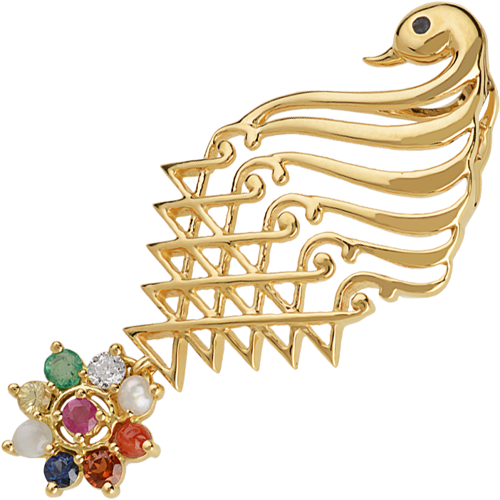 Buy Hamsavahini Saraswati Pendant Online - Mangalsutra Design Sarswati Pendant (1200x1000), Png Download