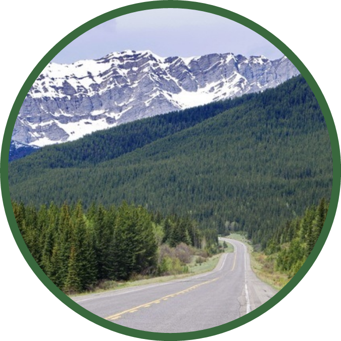 An Early Season Ride On Closed Roads On The Highest - Highwood Alberta (675x675), Png Download