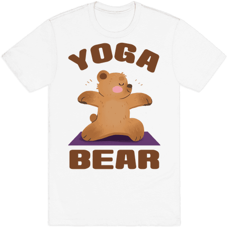 Yoga Bear Mens T-shirt - Take Care Of Yourself Plant (484x484), Png Download