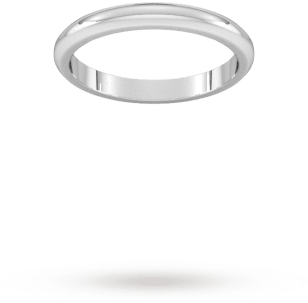 5mm D Shape Heavy Wedding Ring In Sterling Silve - Dyrberg/kern (350x350), Png Download