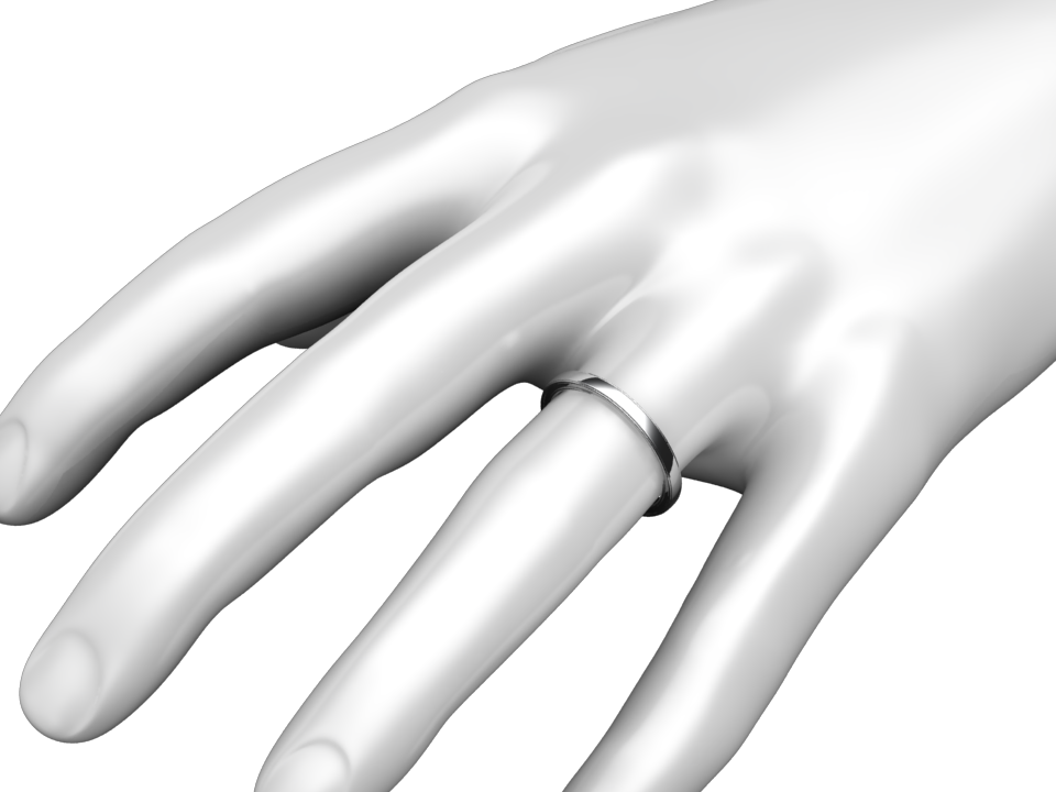 14k Gold Wedding Band Style - Gold (960x720), Png Download