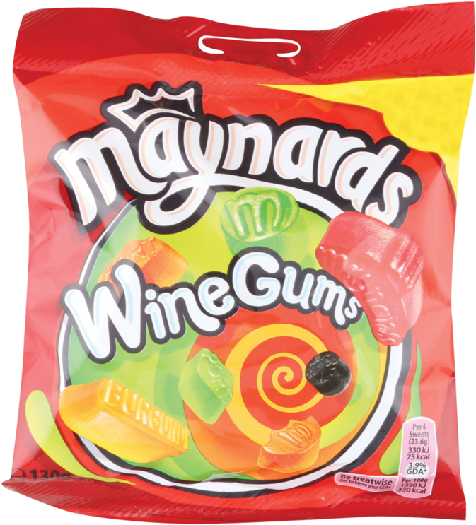 Maynards Wine Gums 130g - Maynards Bassetts Wine Gums Sweets Bag (800x800), Png Download