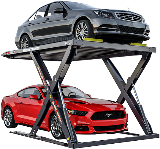 Autostacker Car Storage Parking Lift - Auto Stacker Parking Lift (800x500), Png Download