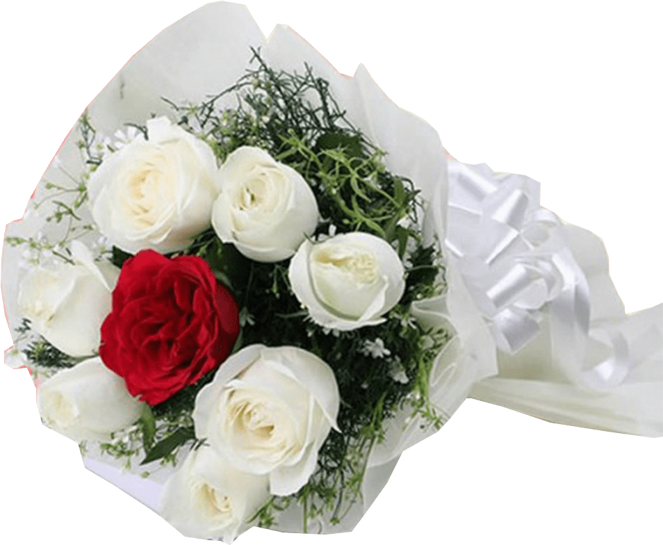 9 Rose Bunch - Roses Red Flower (1000x1000), Png Download