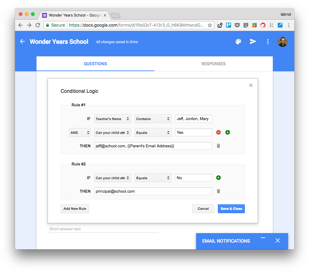 Form Conditional Email Notifications - Email (1022x899), Png Download
