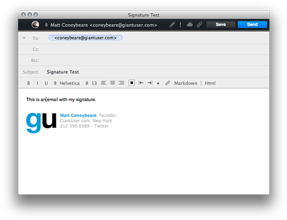 Be Sure To Send It To An Email Address Of Yours That - Iphone 7 Email Signature (600x461), Png Download
