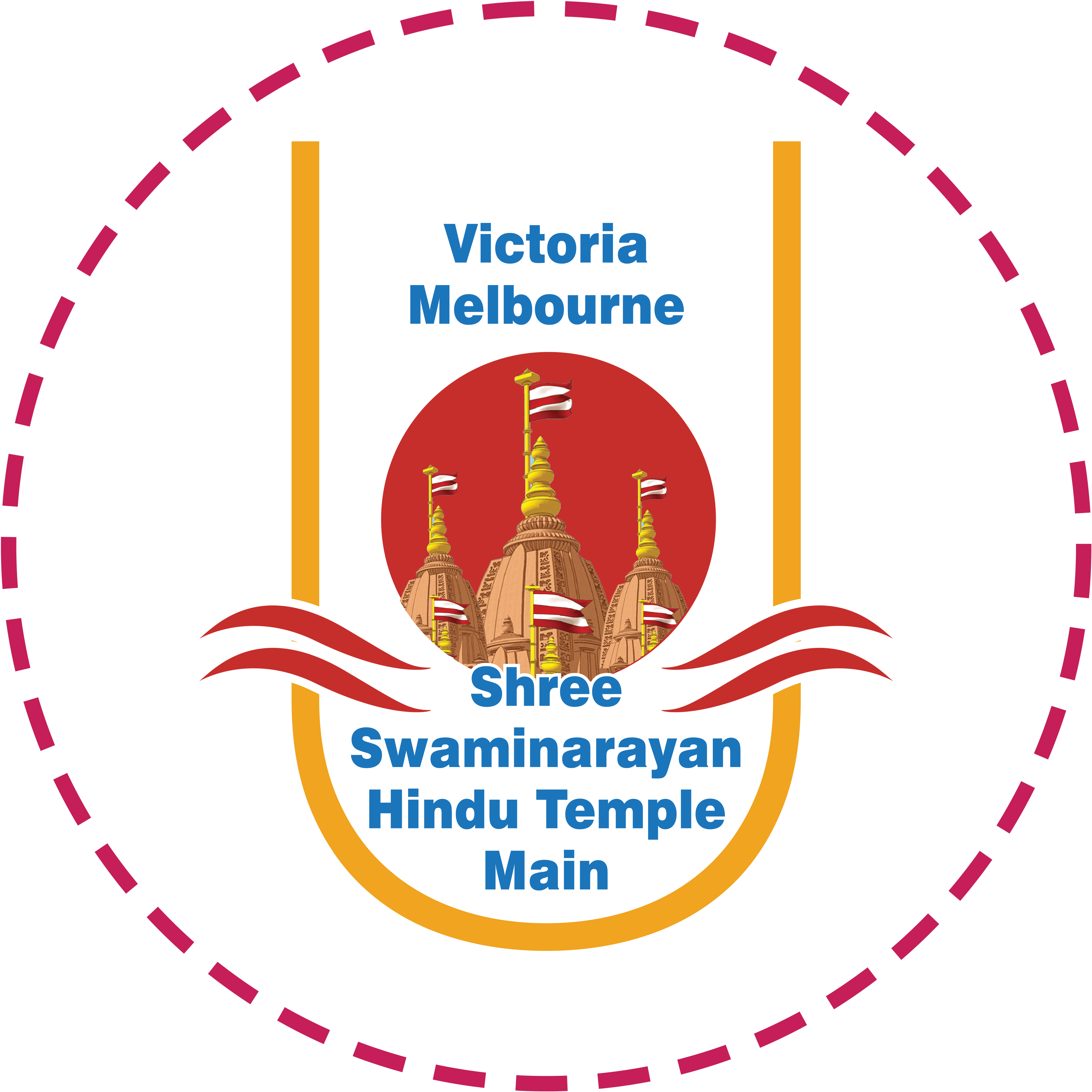 Swaminarayan Hindu Temple Australia - Vector Graphics (4439x4423), Png Download
