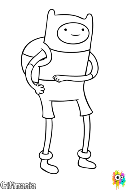Finn The Human, What Time Is, Adventure Time, First - Time With Finn And Jake (410x615), Png Download