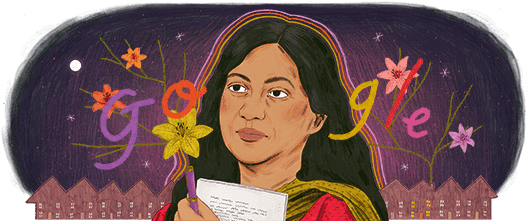 Doodle On Kamala Das (550x220), Png Download