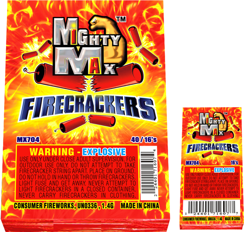 Mighty Max Firecrackers (1000x1000), Png Download