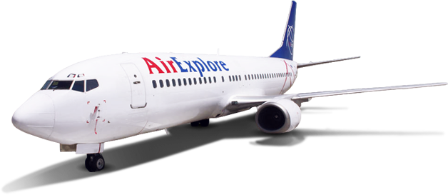 We Fly On Boeing 737-300/400 - Parked Airplane Png (628x273), Png Download