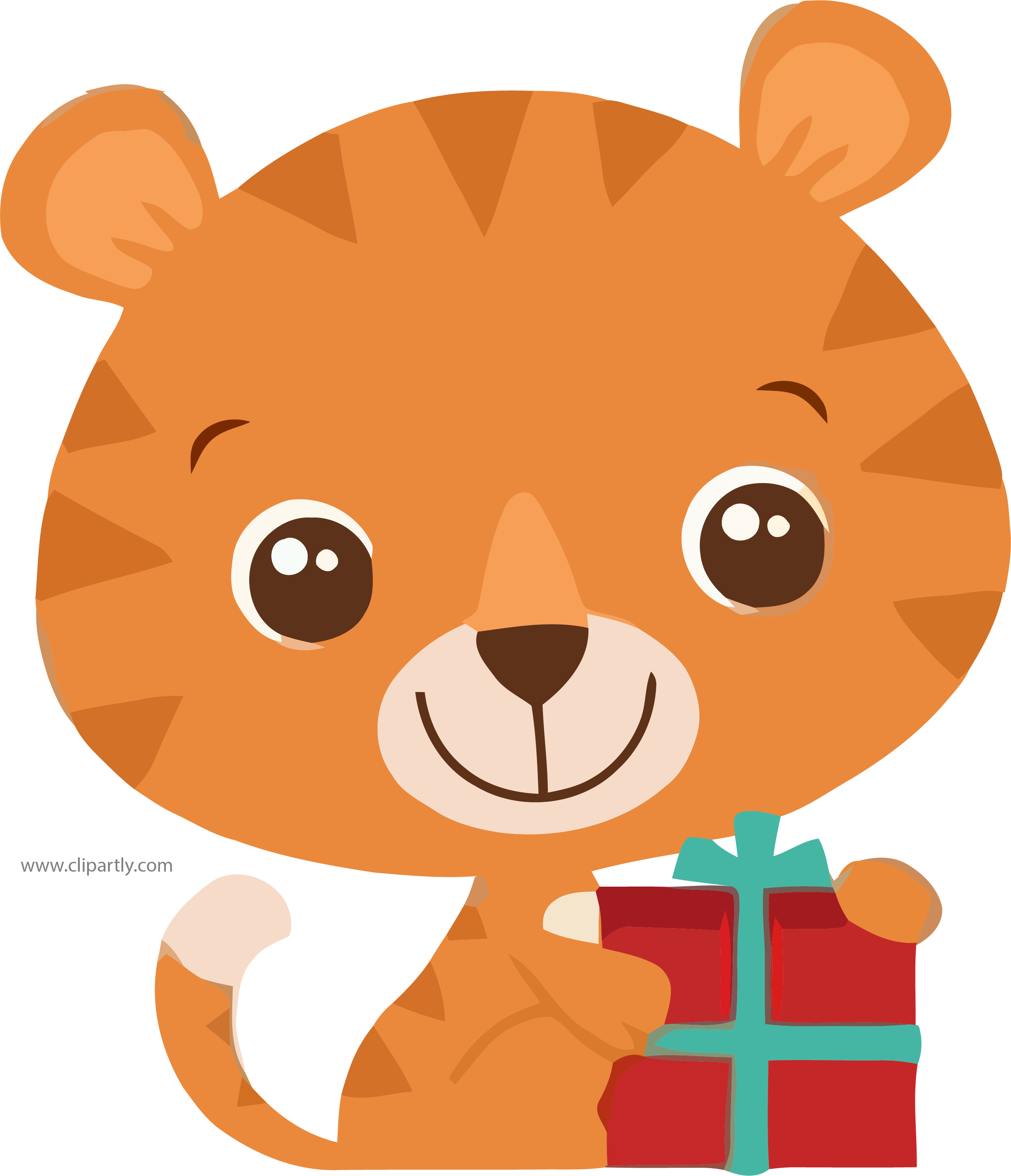 Baby Tigger Gift Clipart Png Picture - Miss Kate Cuttables Tigre (2560x2979), Png Download