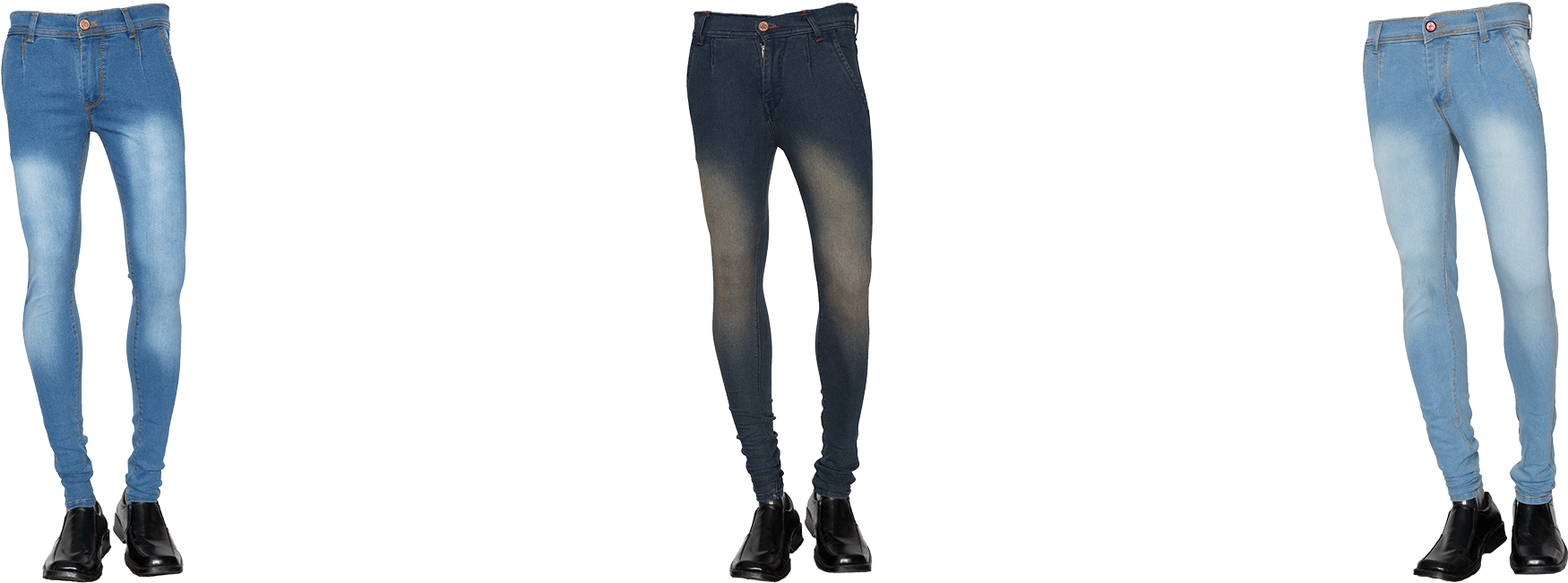 Pack Of 3 Men`s Jeans - Pentel (2500x658), Png Download